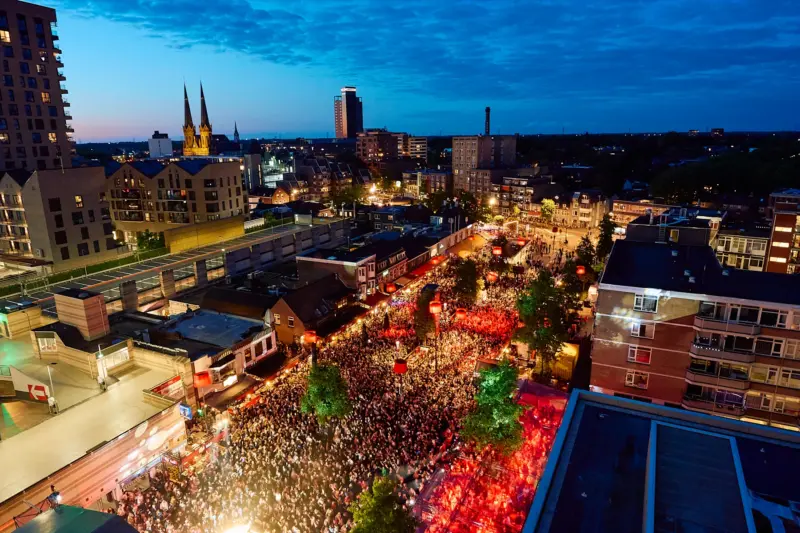 Tilburg at night