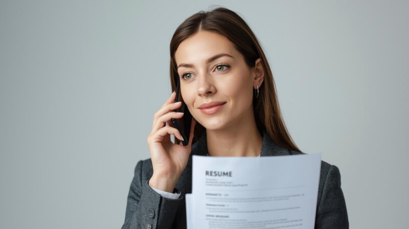 Recruiter checking the CV