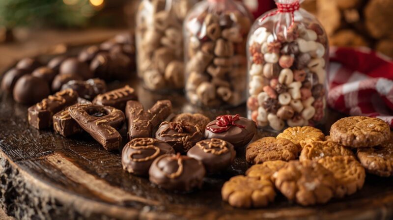 image with pepernoten, chocoladeletters and speculaas